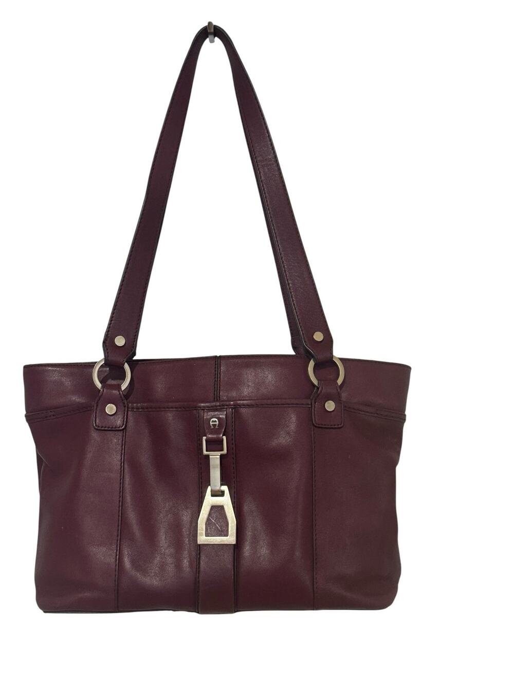 ViNTaGe Etienne Aigner Oxblood Leather Shoulder Bag Boho
